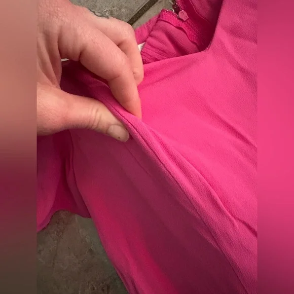 VINTAGE Pink Rhapsody Off-Shoulder Dress - Picture 8 of 15